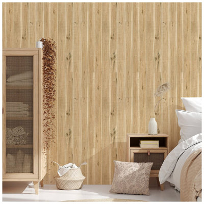 Loon Peak® Wood Wallpaper Peel And Stick Wallpaper Shiplap ...